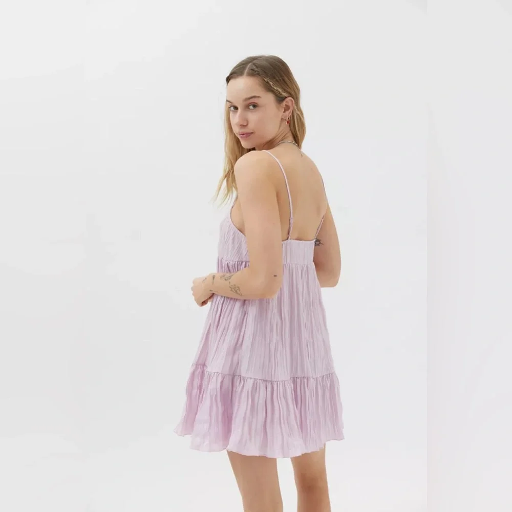 Urban Outfitters Lavender Tiered Mini Sundress